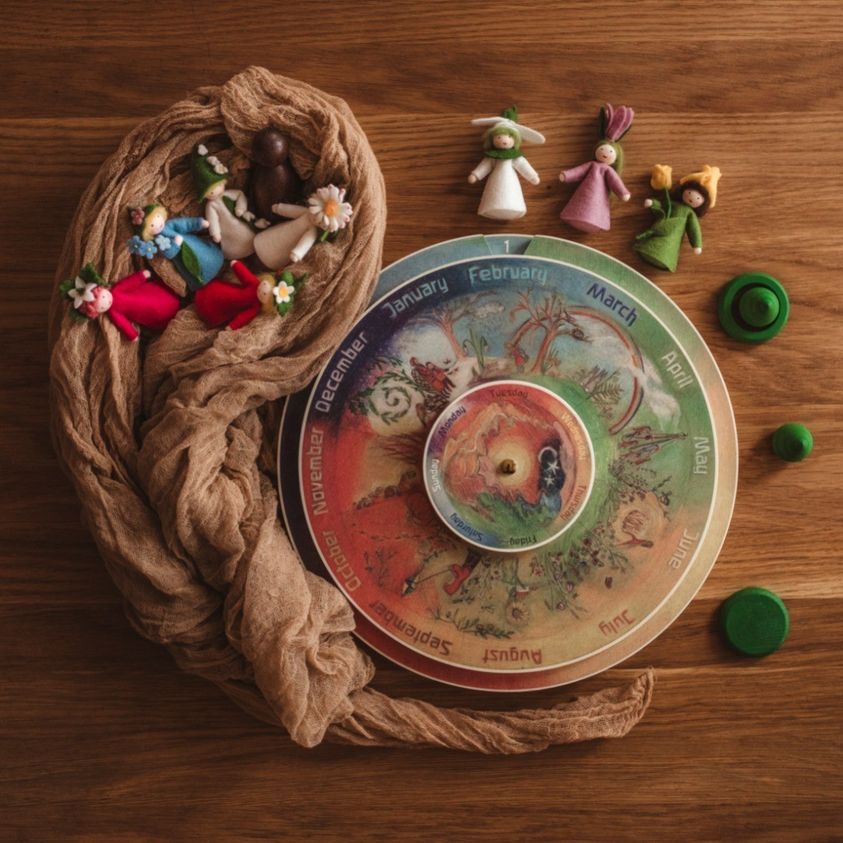 Northern Hemisphere Perpetual Calendar - English - Danish- Dutch - French - German