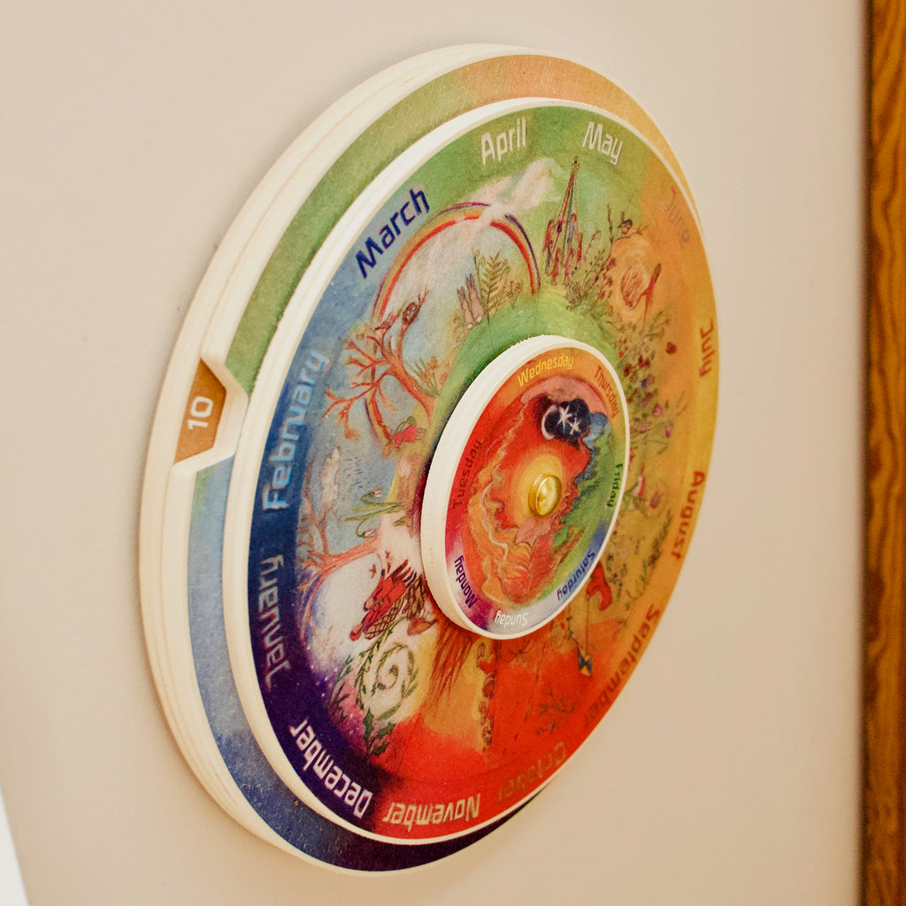 Northern Hemisphere Perpetual Calendar - English - Danish- Dutch - French - German