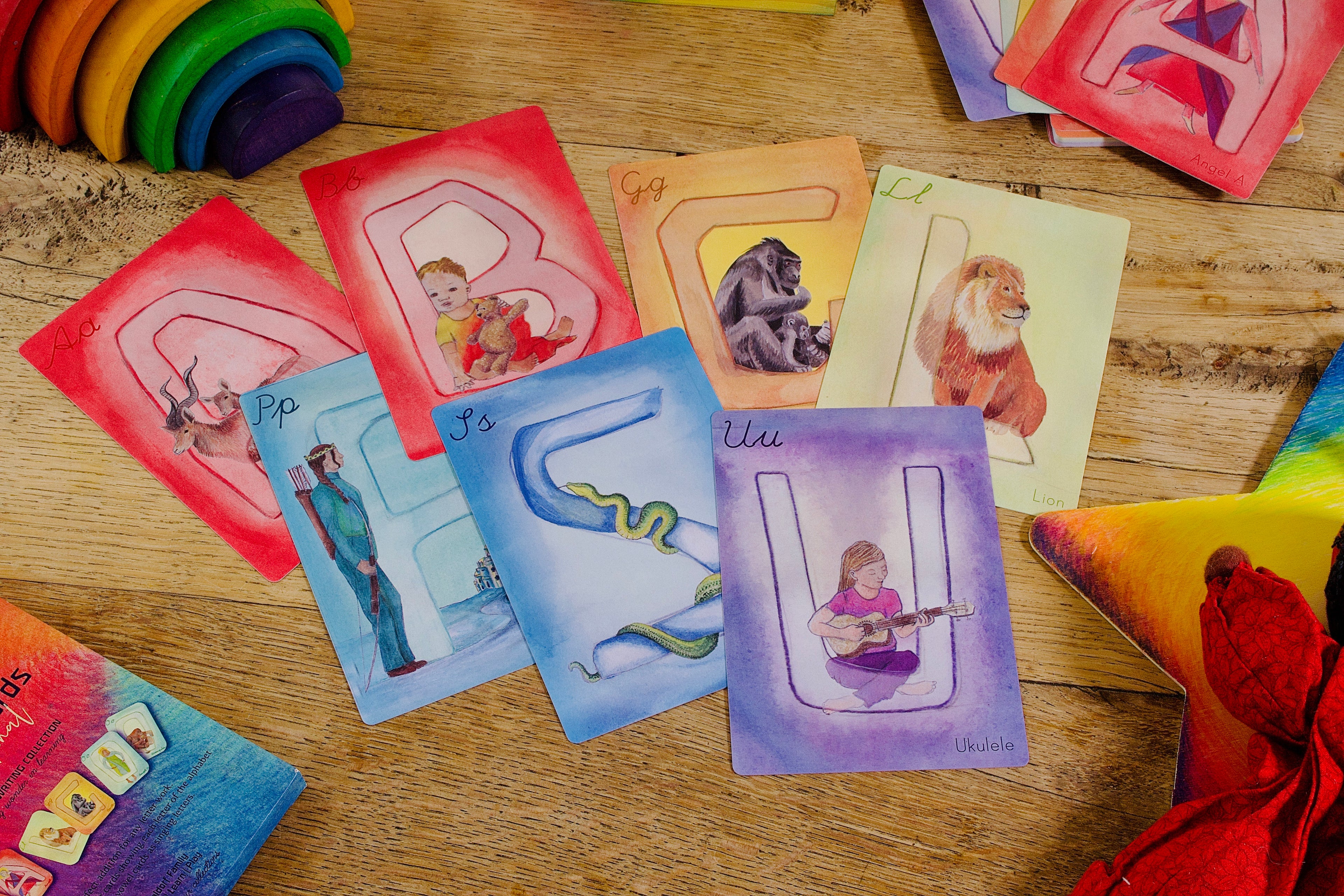 International ABC Cards - in English, German or French