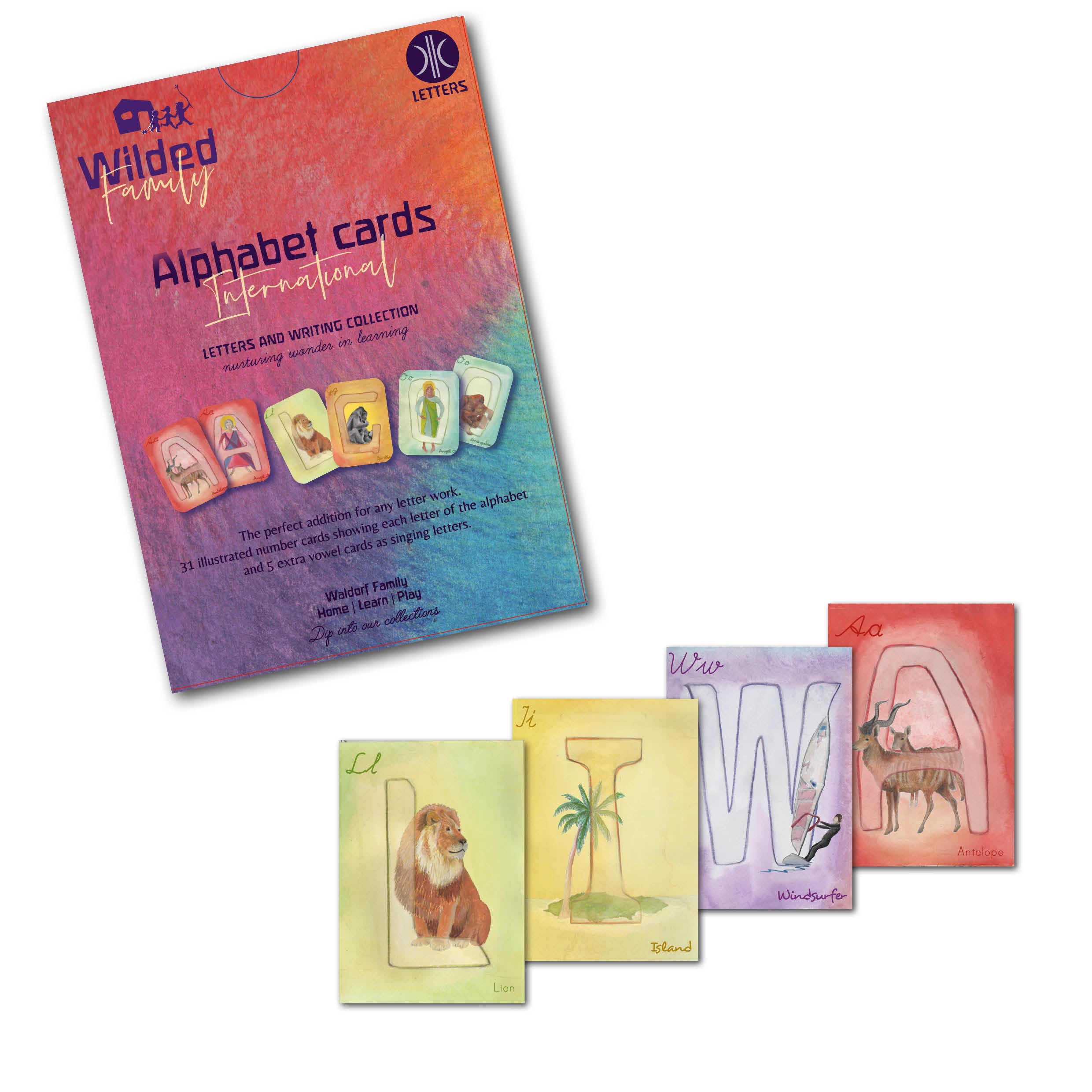 International ABC Cards - in English, German or French