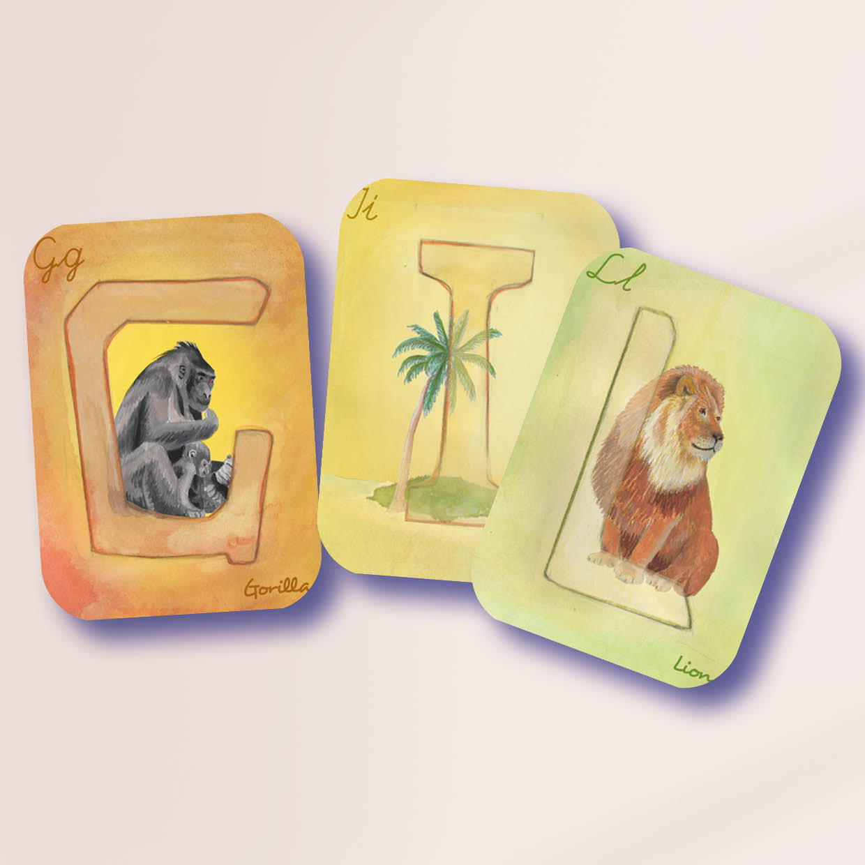 International ABC Cards - in English, German or French