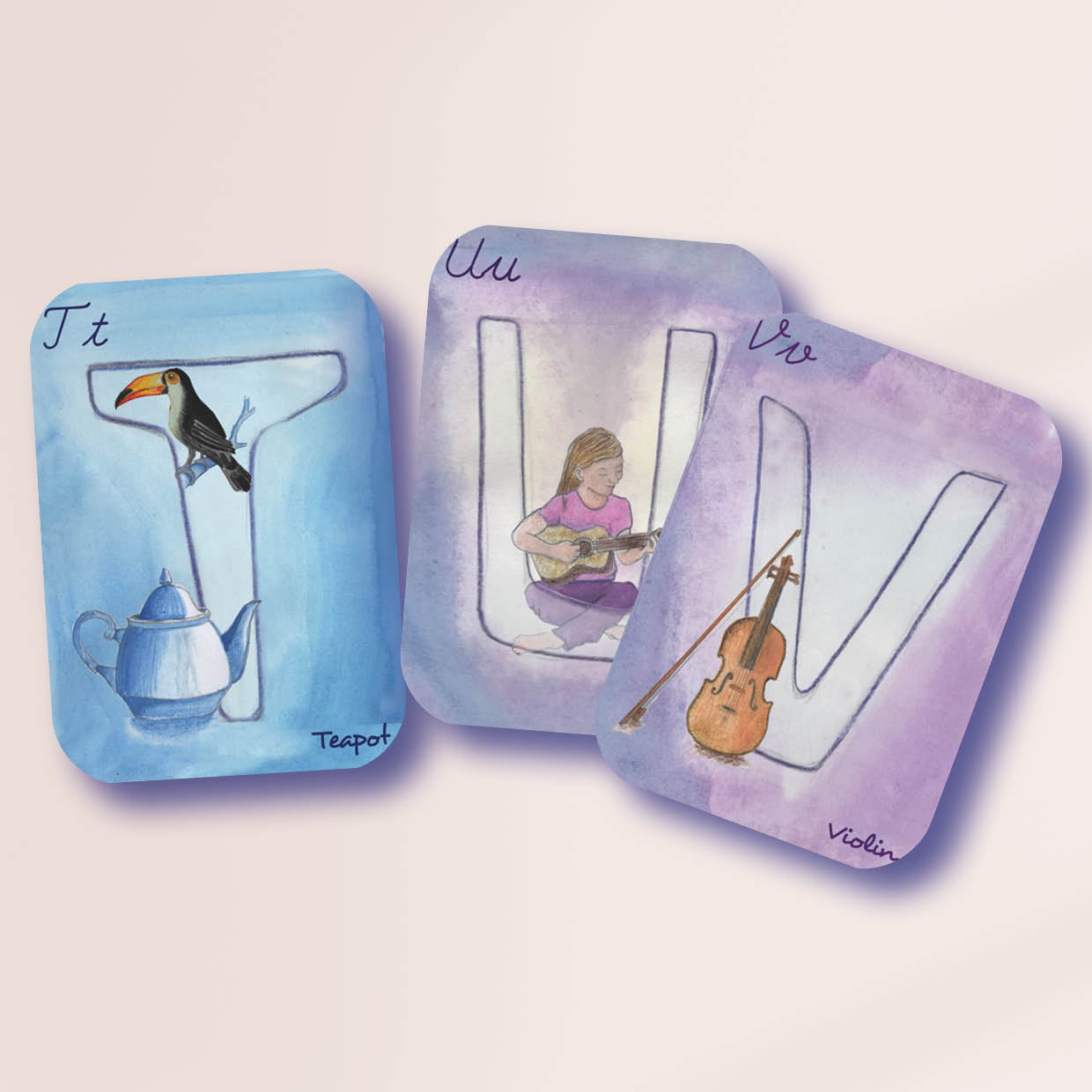 International ABC Cards - in English, German or French