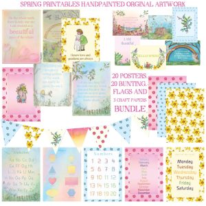 Spring Educational Poster Bundle