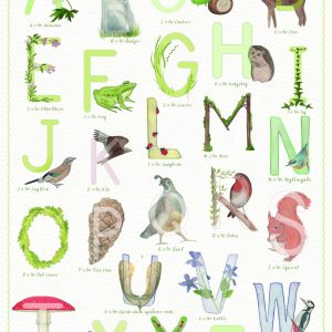 My Woodland Alphabet Poster